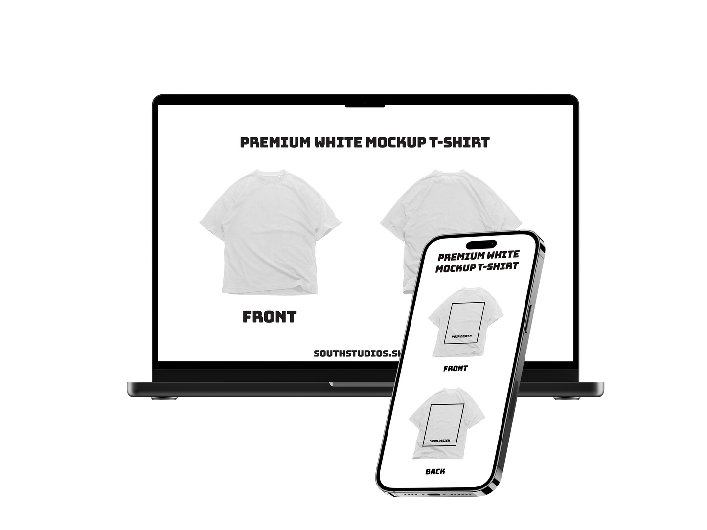 Premium White Mockup T-shirt