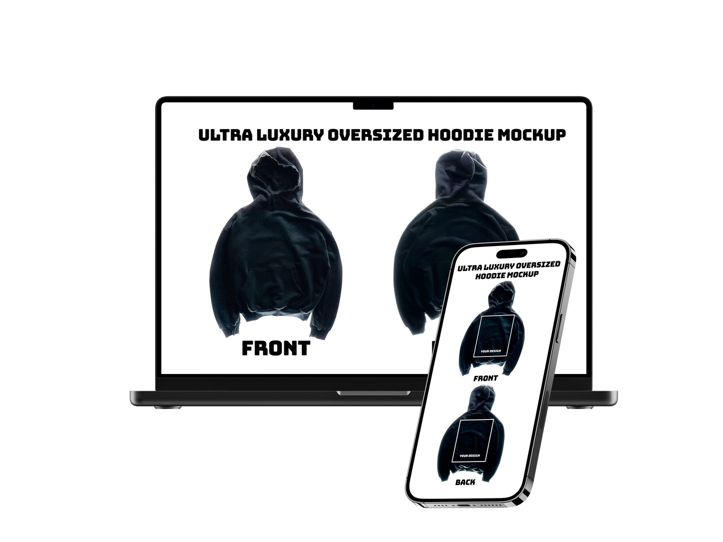 Ultra luxury hoodie mockup