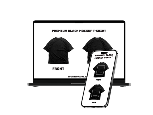 Premium Black Mockup T-shirt